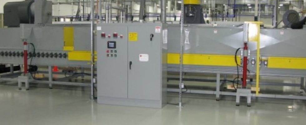 Roller Conveyor Flat Glass Industrial Cure Oven Cooler